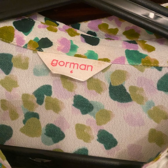 Gorman green confetti blouse, size 6 but would fit size 8, classy, elegant, fun! - Picture 4 of 5